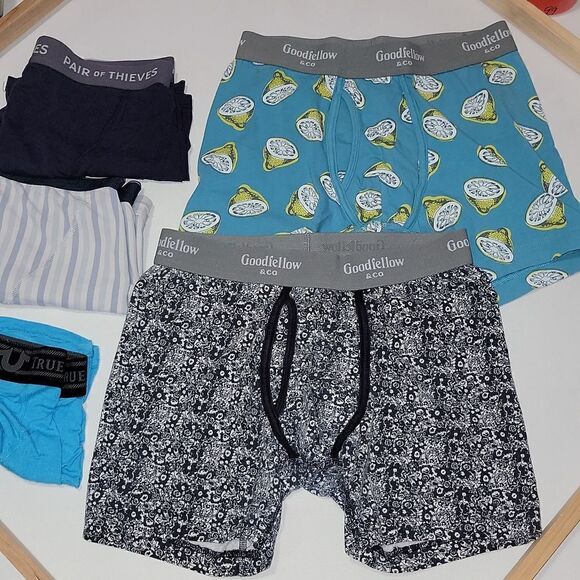 Pair of Thieves JCrew True Religion  Goodfellow Boxers Bundle Lot 5 Pair S Small - Picture 3 of 5